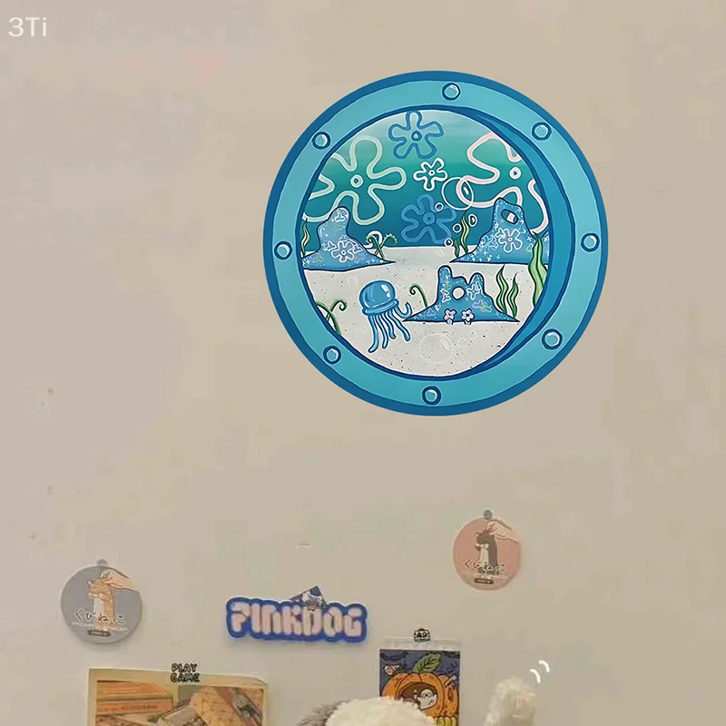 Kawaii Underwater World Stickers Tentacles Room Decoration Cartoon 3D Stickers