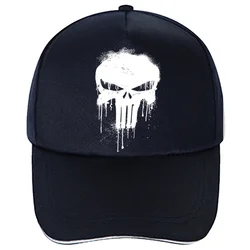 Męska czapka z daszkiem z czaszką Letnia moda Cienkie suche szybkie czapki przeciwsłoneczne Czapki prezentowe dla mężczyzn Snapback Regulowana czapka Hip Hop Sportowa Trucker