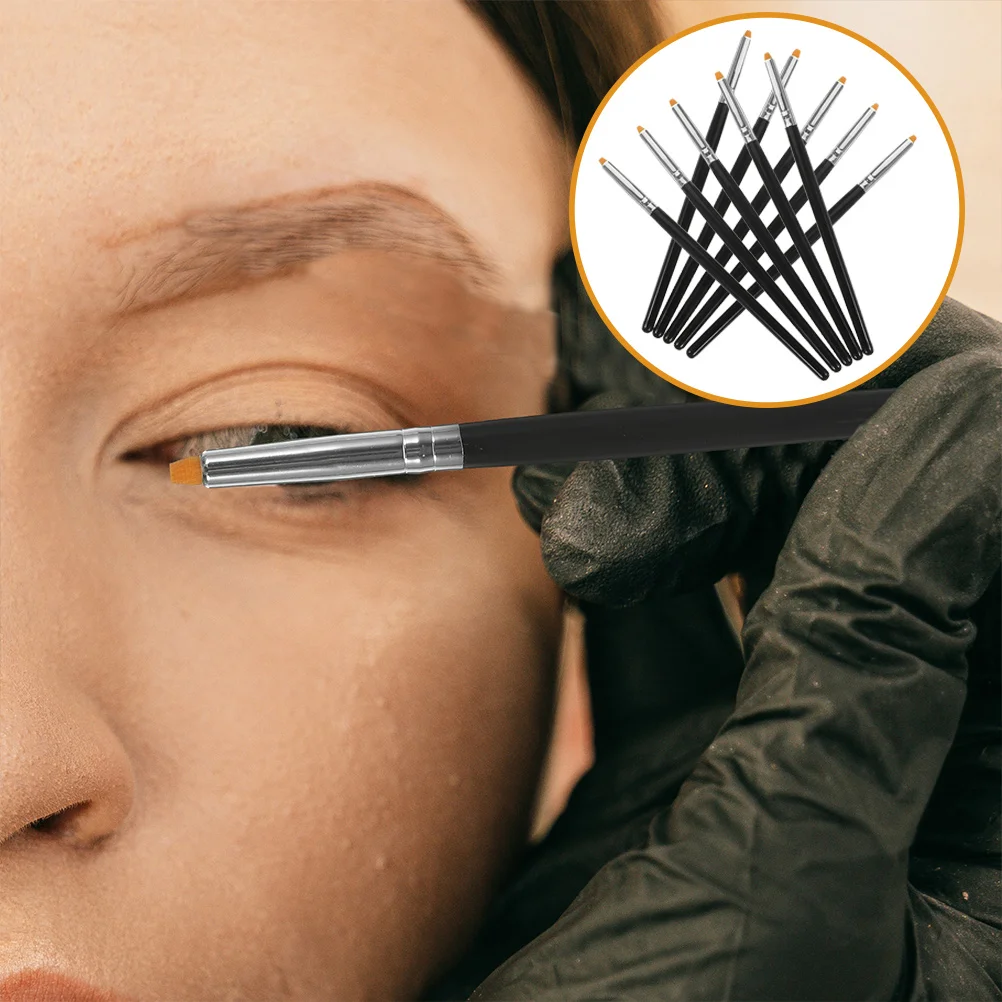 10-teilige Wimpernformbürste, schwarze Wimperntusche zum Heben von Wimpern, Faserwolle, Zubehör für Frauen, Zauberstäbe