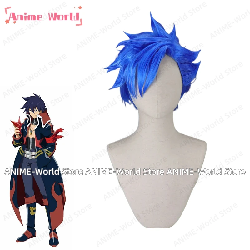 《Custom Size》Anime Tengen Toppa Gurren Lagann Simon Cosplay Costume Carnaval Costume Halloween Christmas Costume Wig