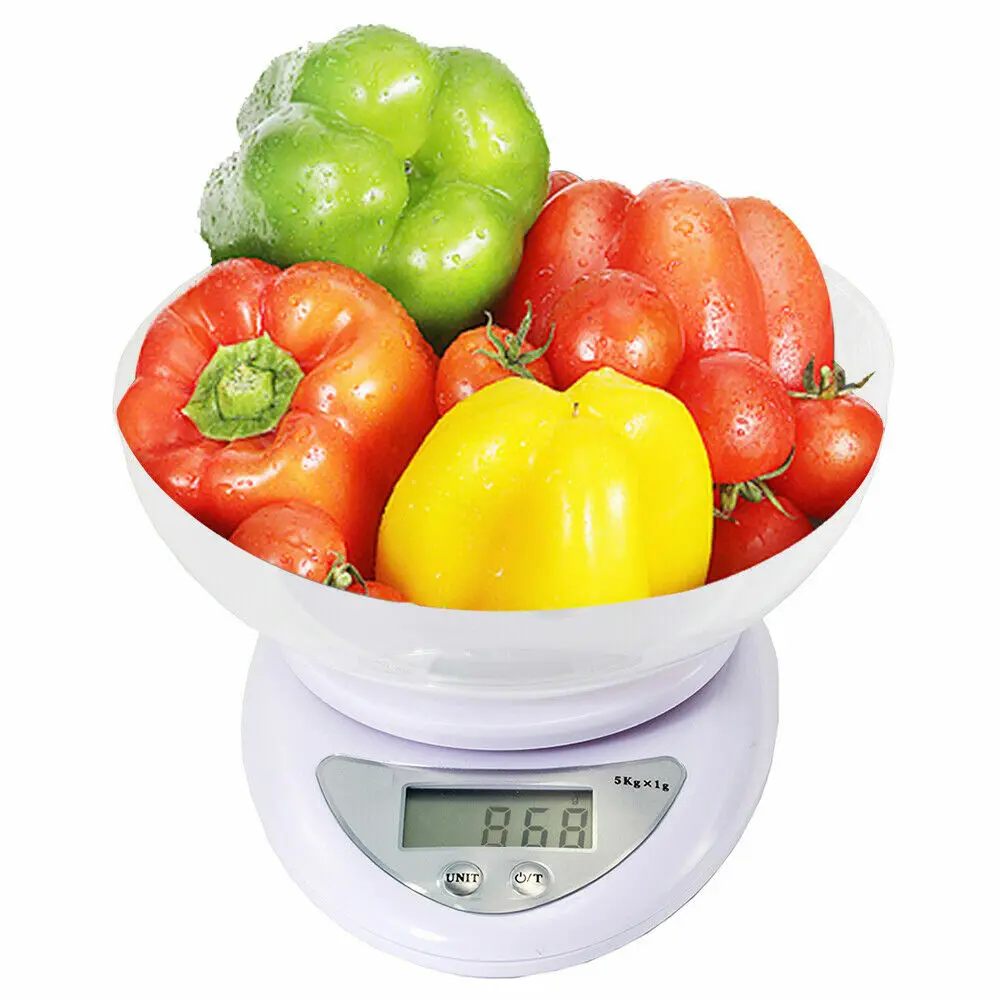

Digital kitchen scale for dietary food balance