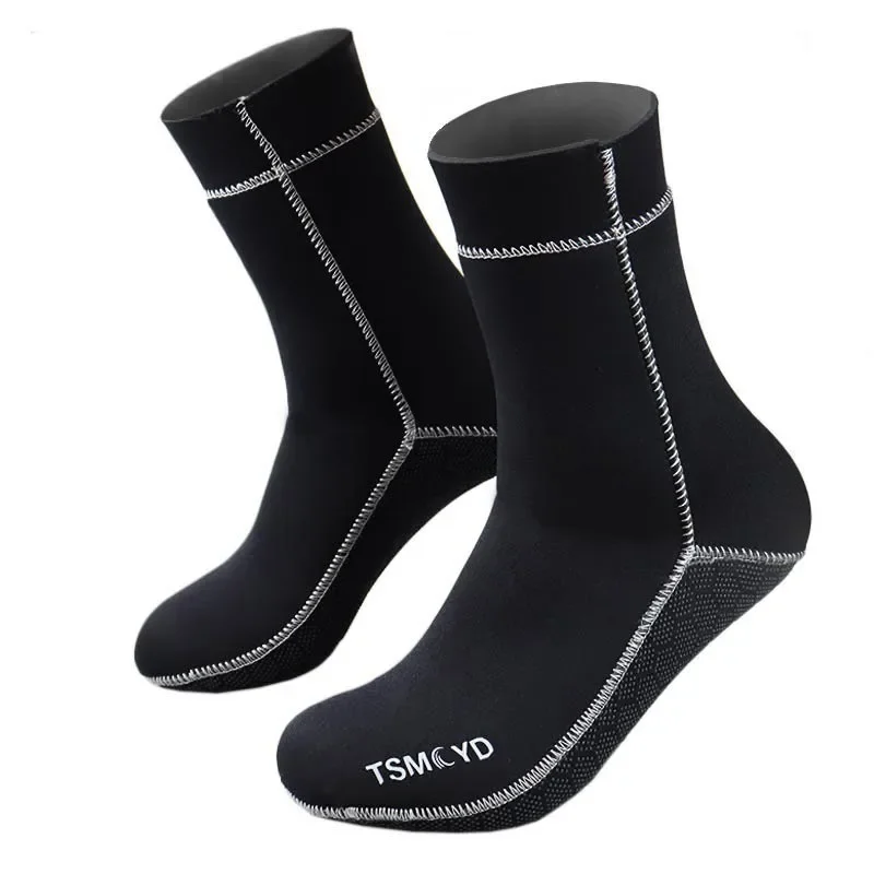 Diving socks 3/5mm cold resistant, warm and super elastic CR snorkeling swimming scuba diving socks wear-resistant beach socks