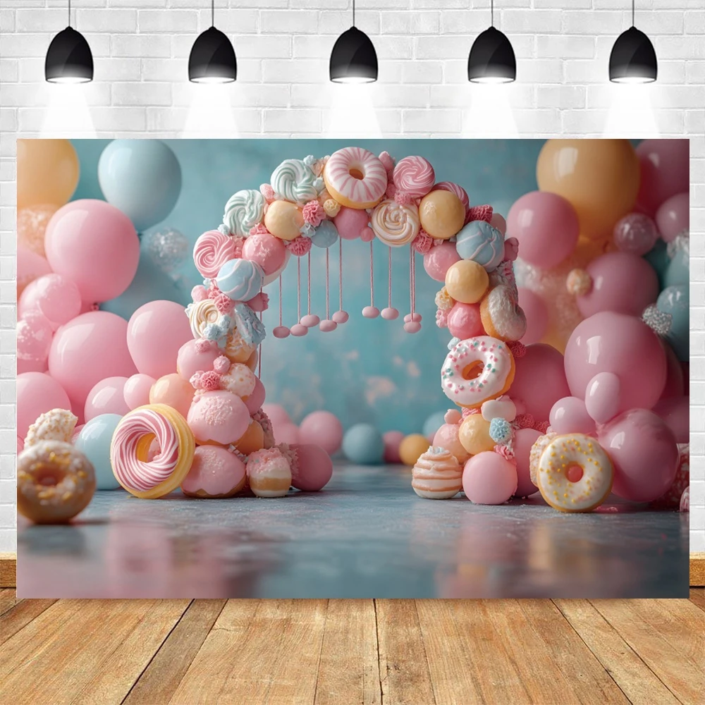 خلفية الصورة من قوس قذيفة قاع البحر الحلوى ، خلفيات التصوير الفوتوغرافي للاستحمام الطفل ، التصوير الفوتوغرافي لعيد الميلاد ، استوديو الصور ، صور ضوئية