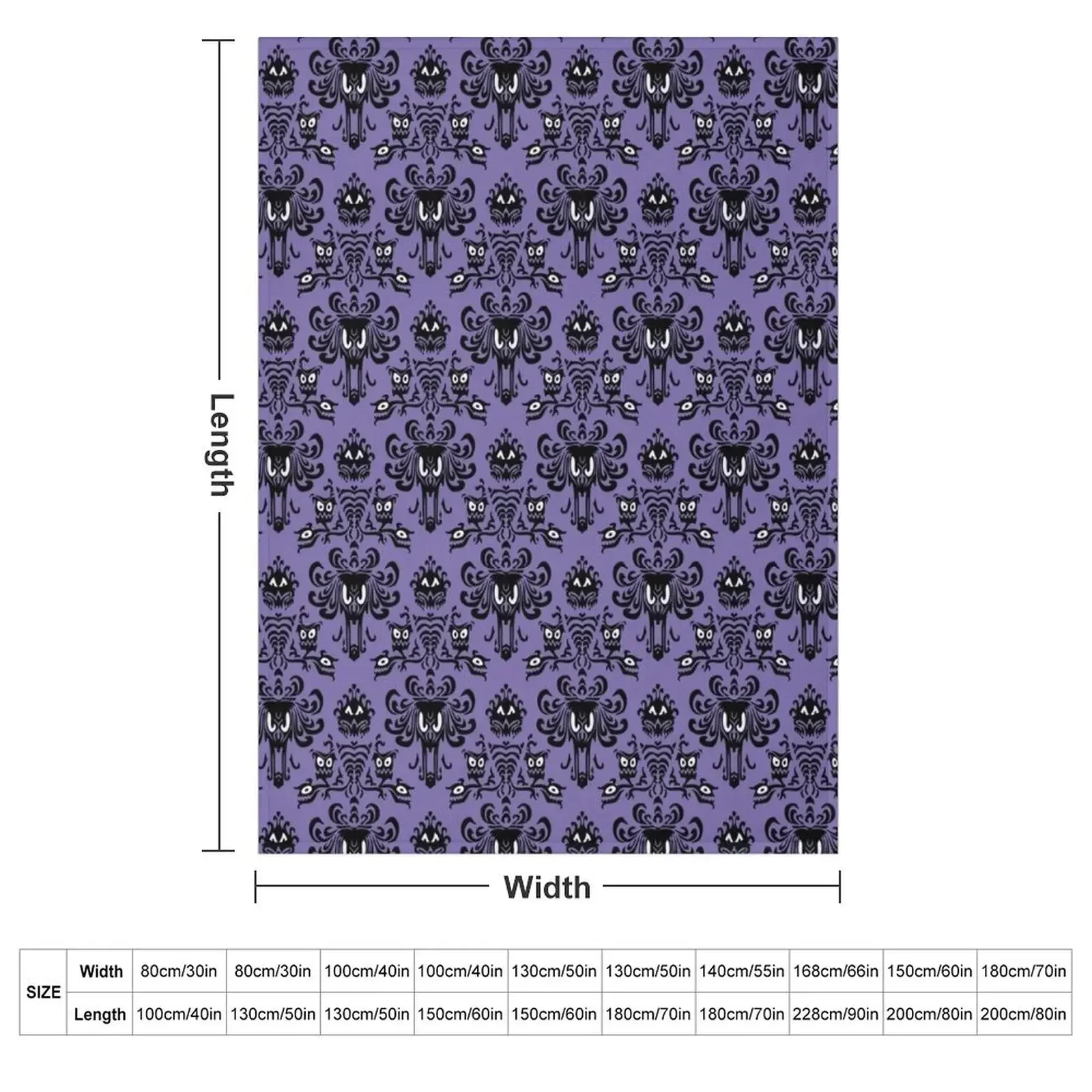 Haunted Mansion Wallpaper Throw Blanket heavy to sleep warm for winter Soft Big Picnic Plaid Blankets