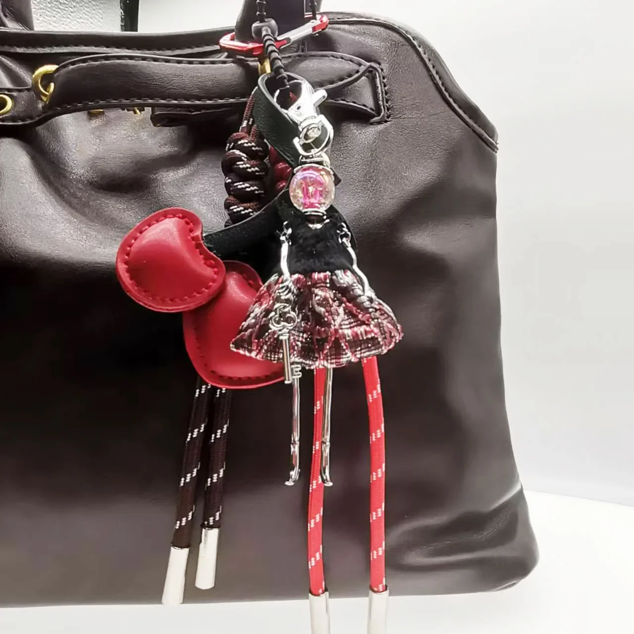 Bag Charms Luxury Bag Chain Cherry Pendant for prada Bag Women Handbag Purse Keychain Man Backpack Wallet Decoration