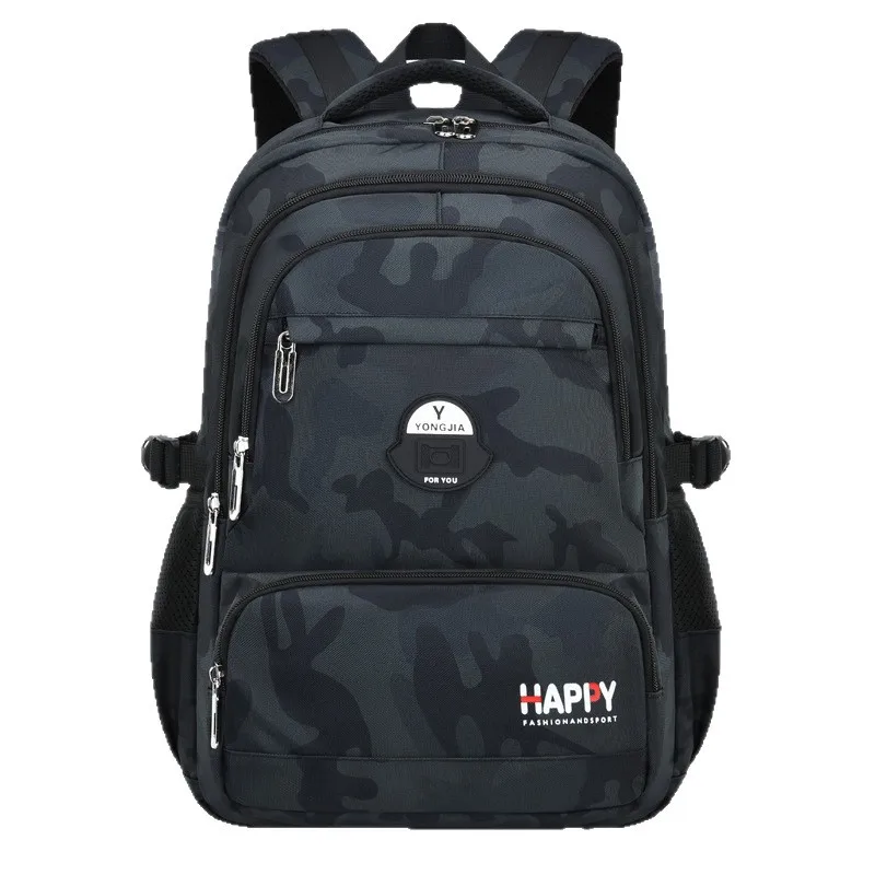 Lightweight sports style student backpack trendy personalized camouflage children's backpack casual wear-resistant backpack