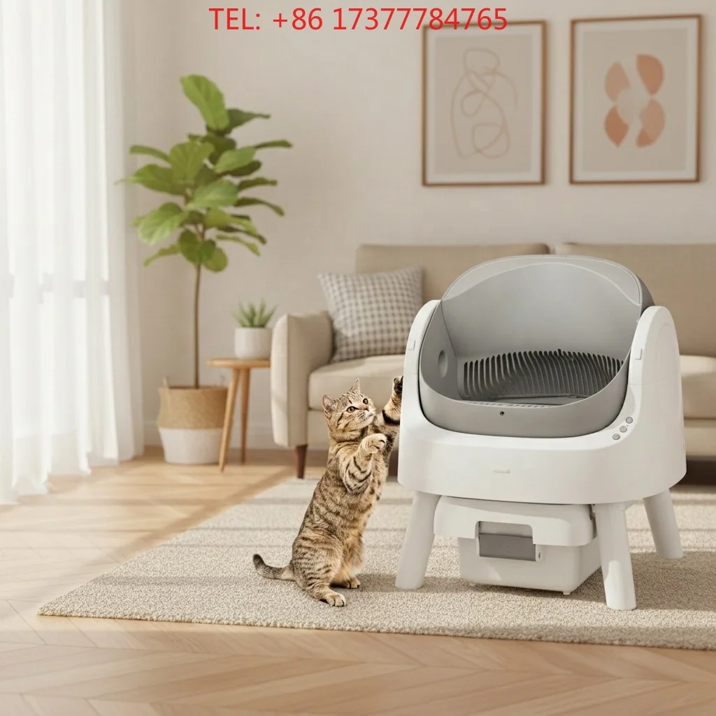 Hot Selling Smart Odor-Free Automatic Cat Box With Safety Detection Easy Clean & Eco-Friend Features