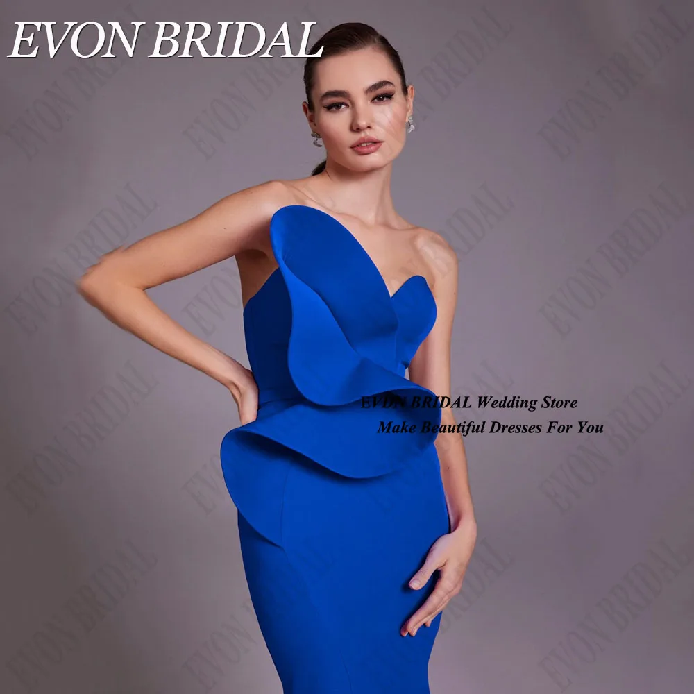 EVON BRIDAL speciale gelegenheid jurk elegante strapless zeemeermin prom jurk mouwloos liefje satijn vestidos de fiesta aangepast Speciale gelegenheden Jurk Elegante Strapless Zeemeermin Prom Jurk Mouwloos Sweetheart S