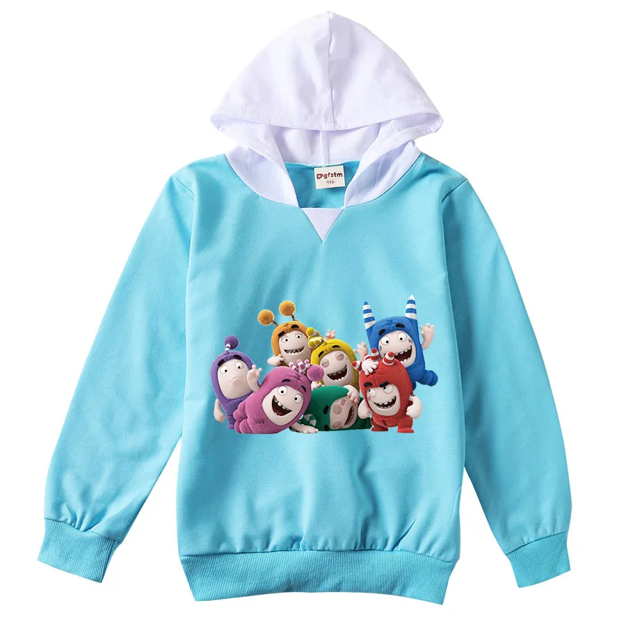 

Oddbods Costumes Kids Autumn Clothes 2023 Fuse Bubbles Newt Pogo Slick Jeff Zee Baby Girls Long Sleeve Hoodie Boys Sweatshirts