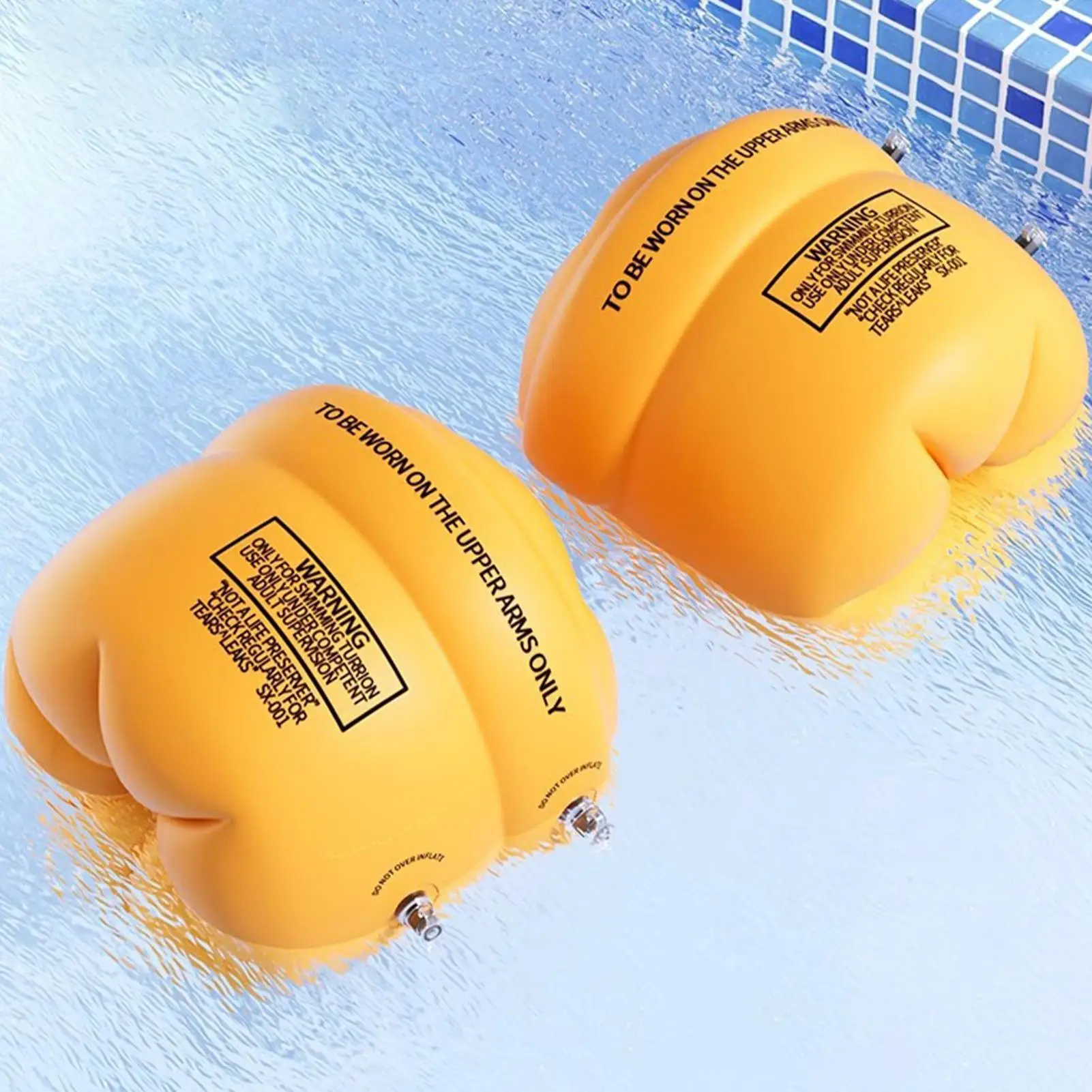 Schwimm-Armbänder für Kinder, aufblasbare Auftriebsarmstulpen, 1 Paar, aufblasbare, leichte Sicherheits-Schwimmarmbänder, Wasser-Schwimmhilfen – Detail 5