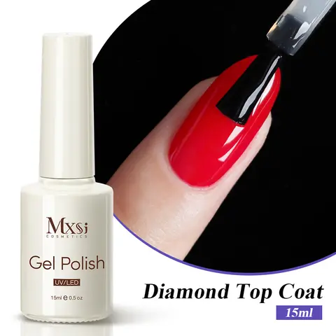 15ml Nail Art Top Coat Gel Nail Polish Rubber Base Gel Nails Supplies Soak Off UV Gel Vernis Semi Permanent Anti-yellow Manicure