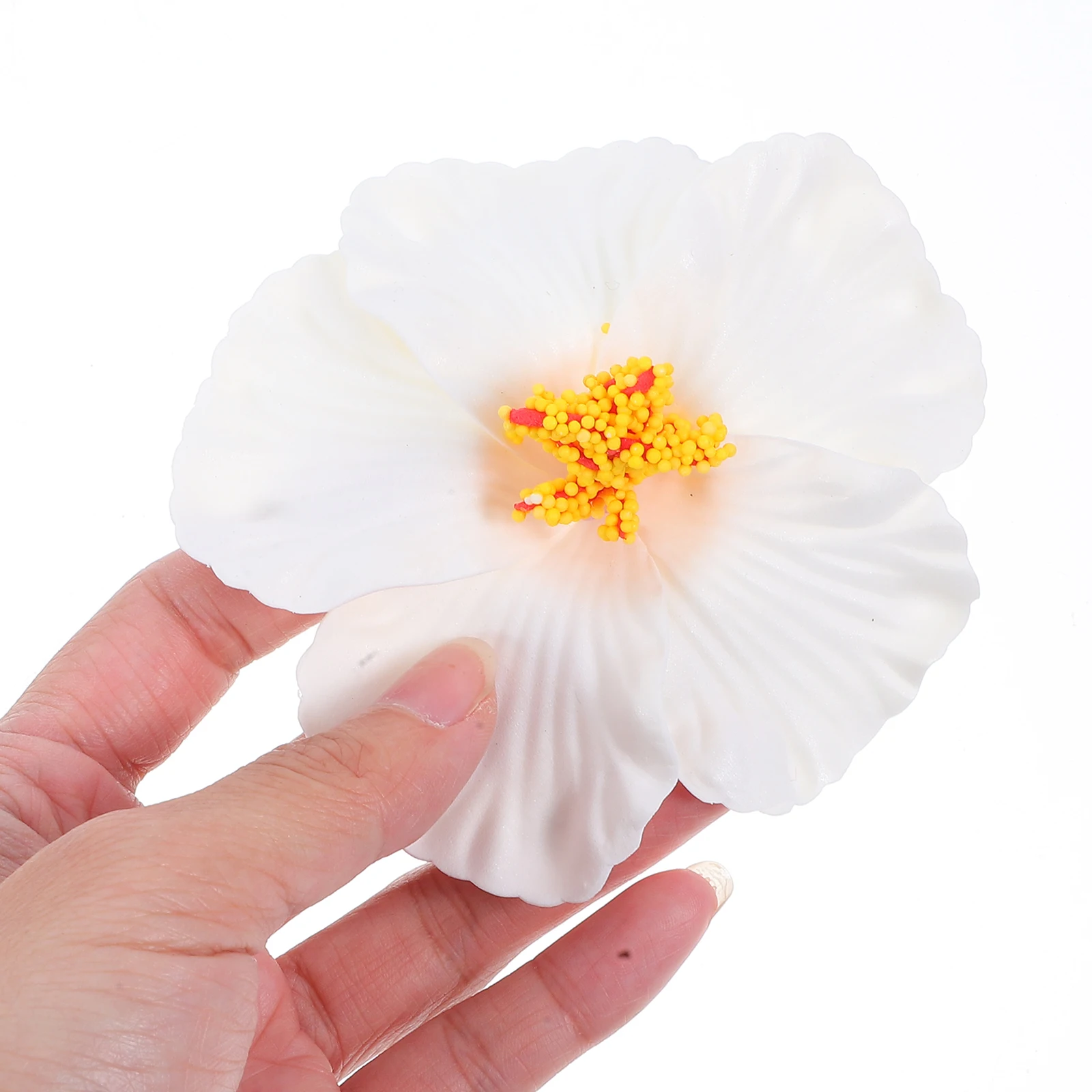 

12 Pcs Wreath Artificial Hibiscus Flower Pool Party Flowers Eva Hawaiian Ornament