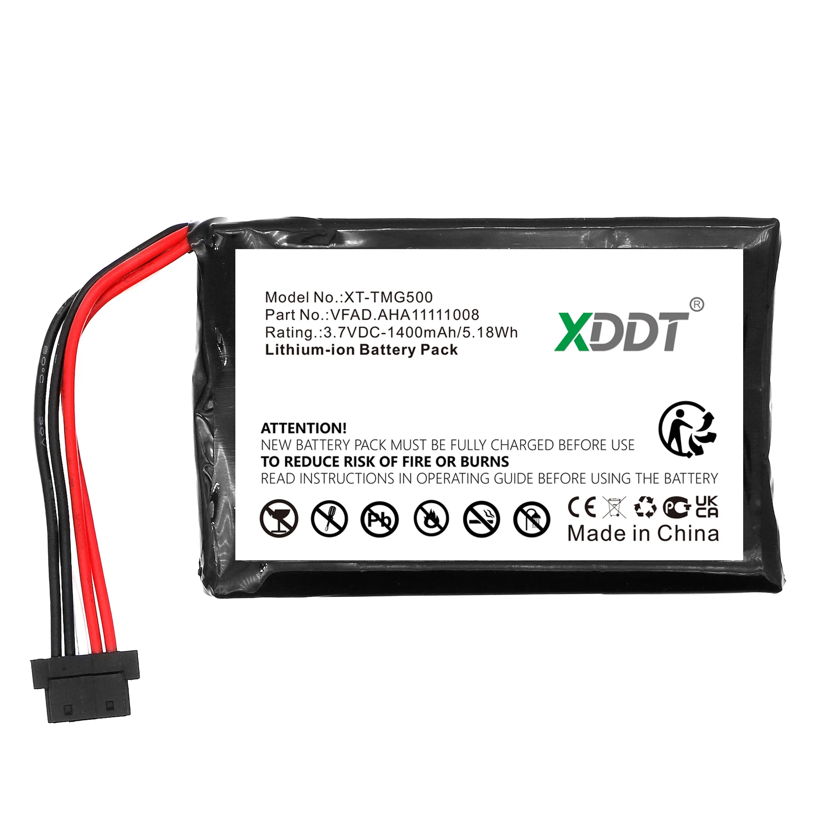 بطارية GRYAN لـ TomTom:6027A0089521,AHA11110005,FMB0932008731,P2,VF65,VF6D,VF6S,One 140,1EK0.052.02,One 140S US,GO 600