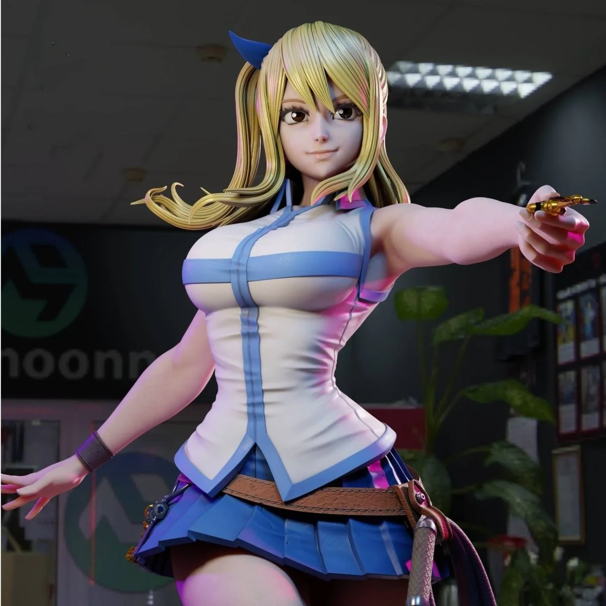 Resin Model Figure, 1/24 Scale Magician Lucy, GK, Unassembled and Unpainted Kit, 3D DIY Toy