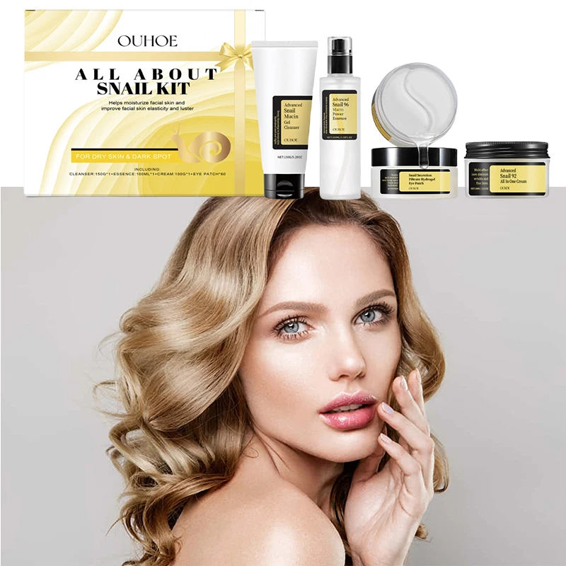 Оригинальный увлажняющий гель для лица Snail Mucin 96%, Увлажняющая сыворотка для сухой чувствительной кожи, секреция улитки 92