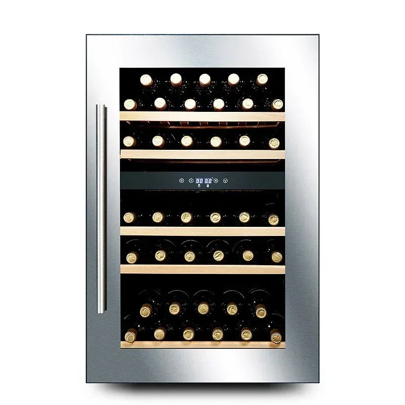 

Home Electric Red Wine Shelf Constant Temperature Wine Collection Cabinet Home Wine Cabinet Dual Temperature All Stainless Steel