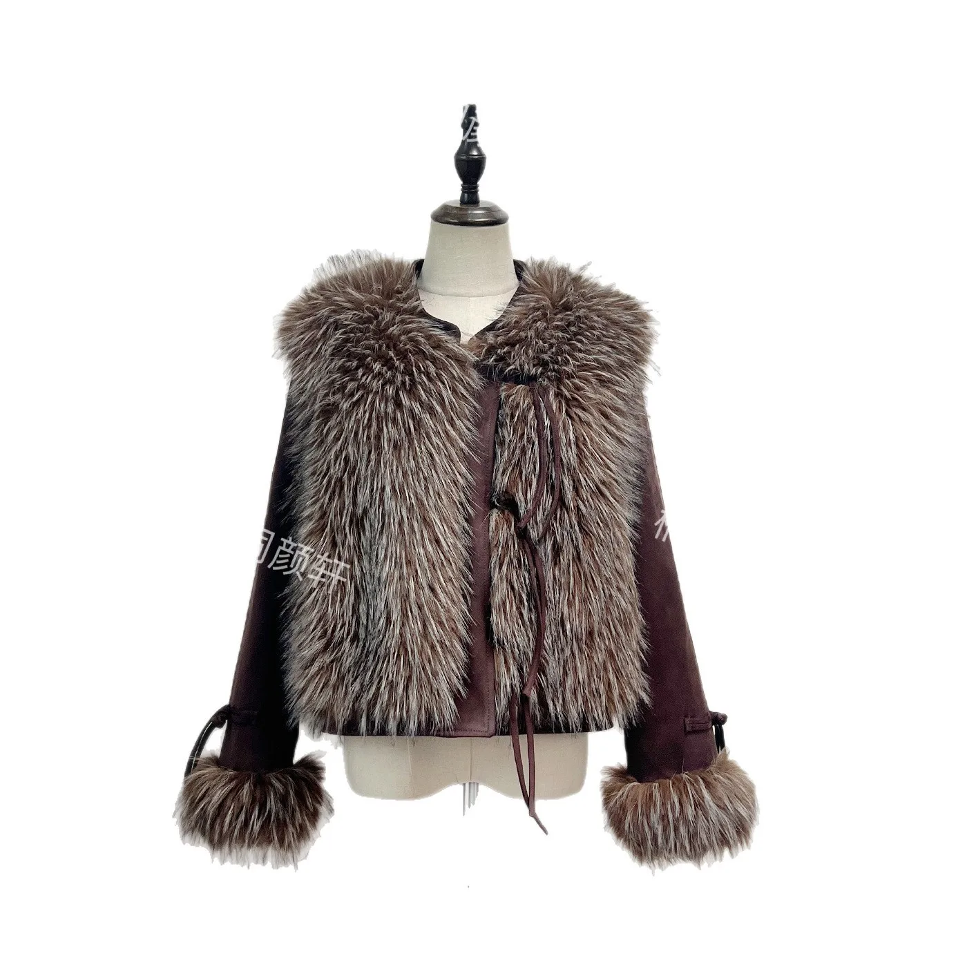 Round Neck No Hood Coat Regular Length Casual with Long Sleeve Autumn Tie Belt Regular Fit Coats Streetwear Women Jacket