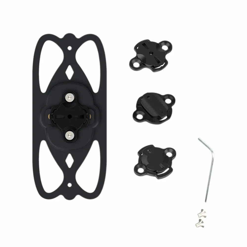 

Ударопрочный держатель для телефона на велосипед, черный, стабильное крепление, быстросъемный, для систем крепления компьютеров Wahoo/Garmin/Bryton