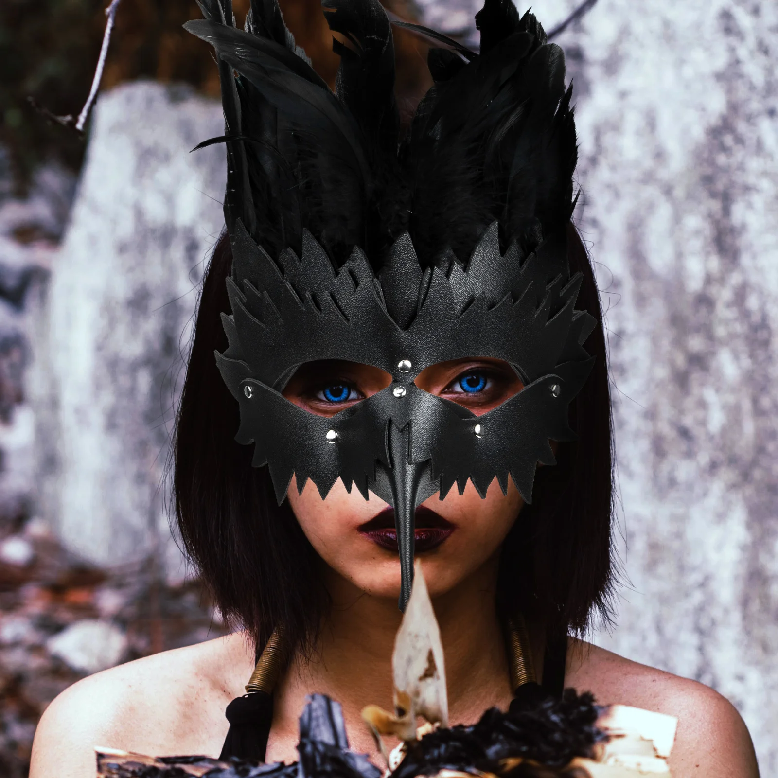 

Beak Mask Facial Halloween Masquerade Ball Masks Costume High Quality Steampunk for Party Miss