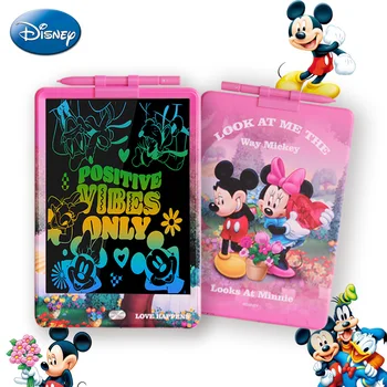 1 adet Disney resmen lisanslı Minnie ve Mickey LCD yazma tableti Graffiti kurulu oyuncak renk ekran çizim kurulu