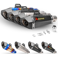 Motorcycle Exhaust Universal 51MM with DB Killer Cone Hexagon Yoshimura Muffler Modify stickers muffler for FZ6 GSX250R NINJA400