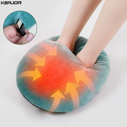 Foot Heater Electric Foot Heating Pad USB Rechargeable Portable Foot Warmer Heater Soft Plush Washable Winter Foots Warming Mat