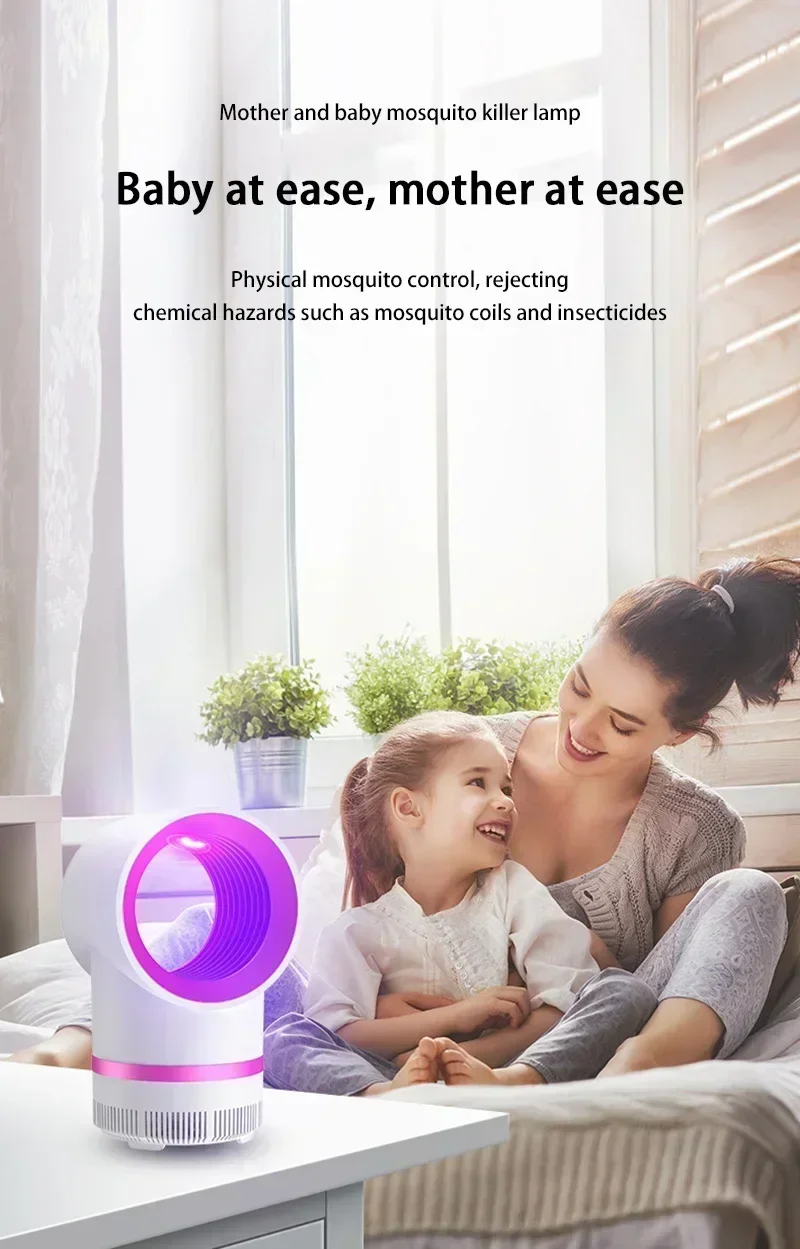 Lenovo Mute Anti-Mücken-Lampe, Ionenreinigung, USB-Anschluss, physikalische Mückenvernichtungslampe, elektrische Fliegenfalle für Haushalt und Außenbereich – Detail 7