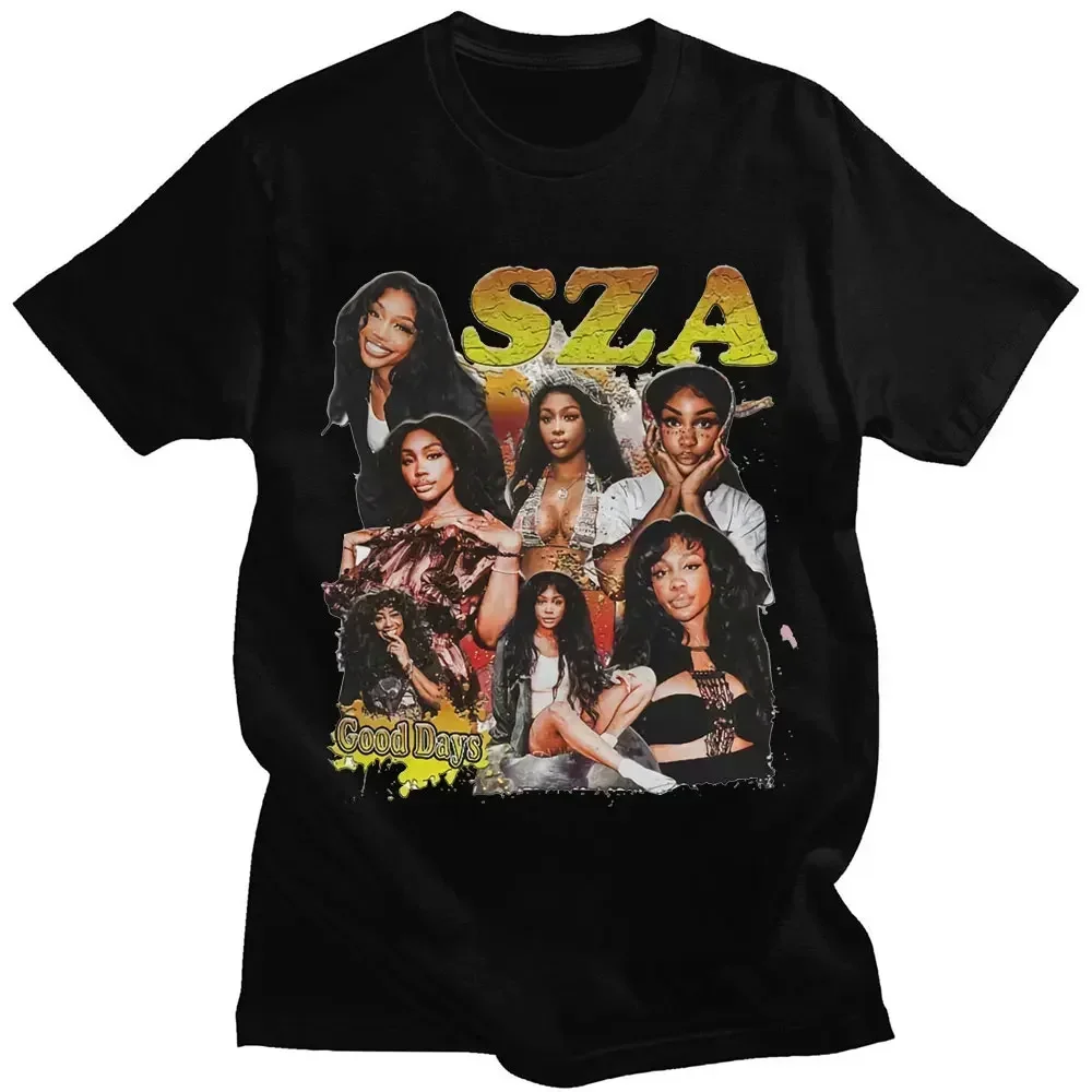Rapper SZA CTRL X SOS Album Print T Shirt Women Vintage Punk Hip Hop Harajuku Girl\'s TShirt Fashion Casual T-Shirt Female Top