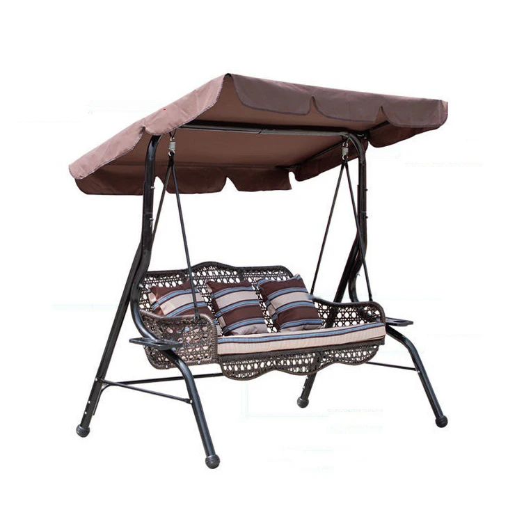 

Садовое металлическое подвесное кресло-качели для двоих, двухместное, для отдыха на открытом воздухе
