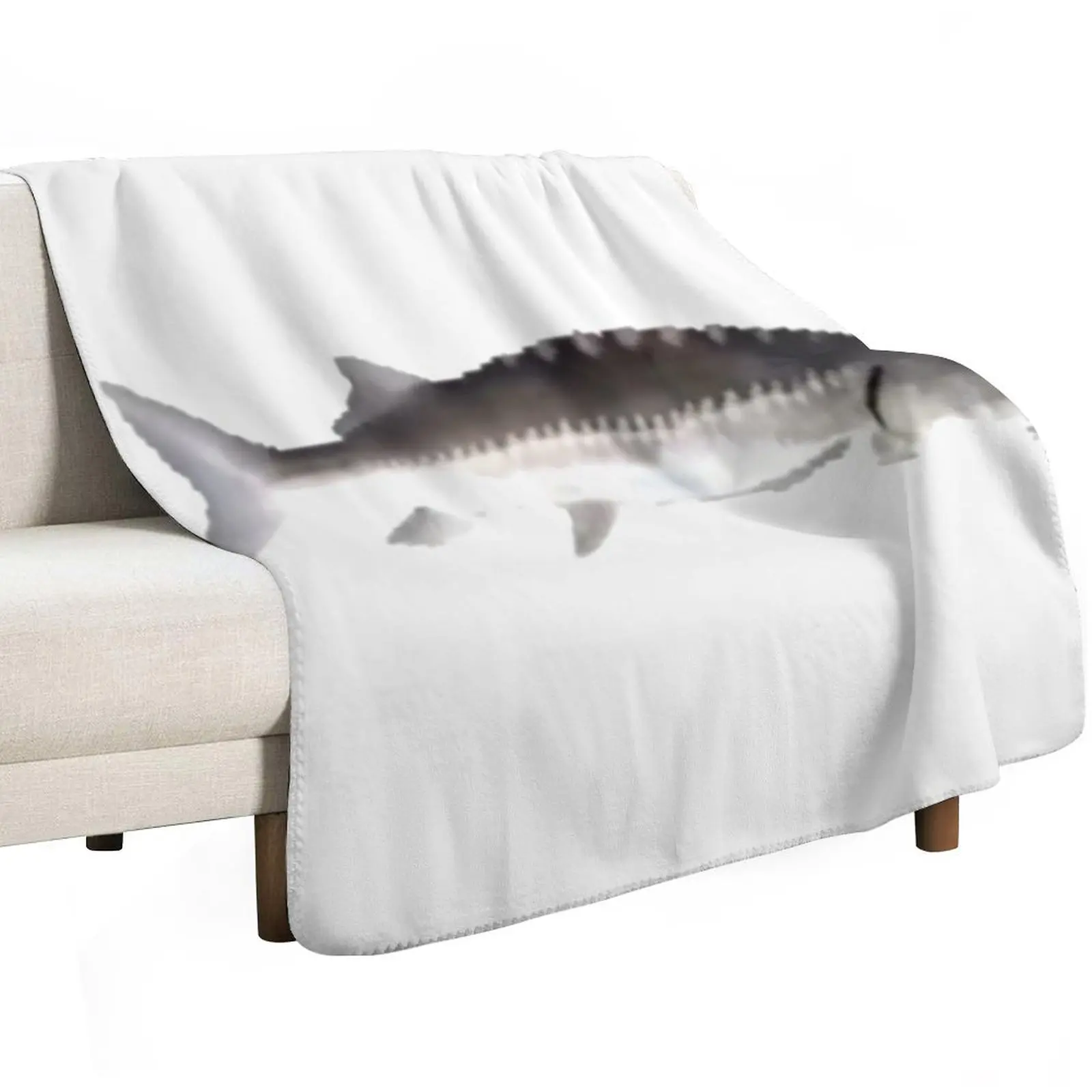 Funky Town Fish Throw Blanket Vintage Soft Big Polar Luxury Designer Quilt funny gift Blankets
