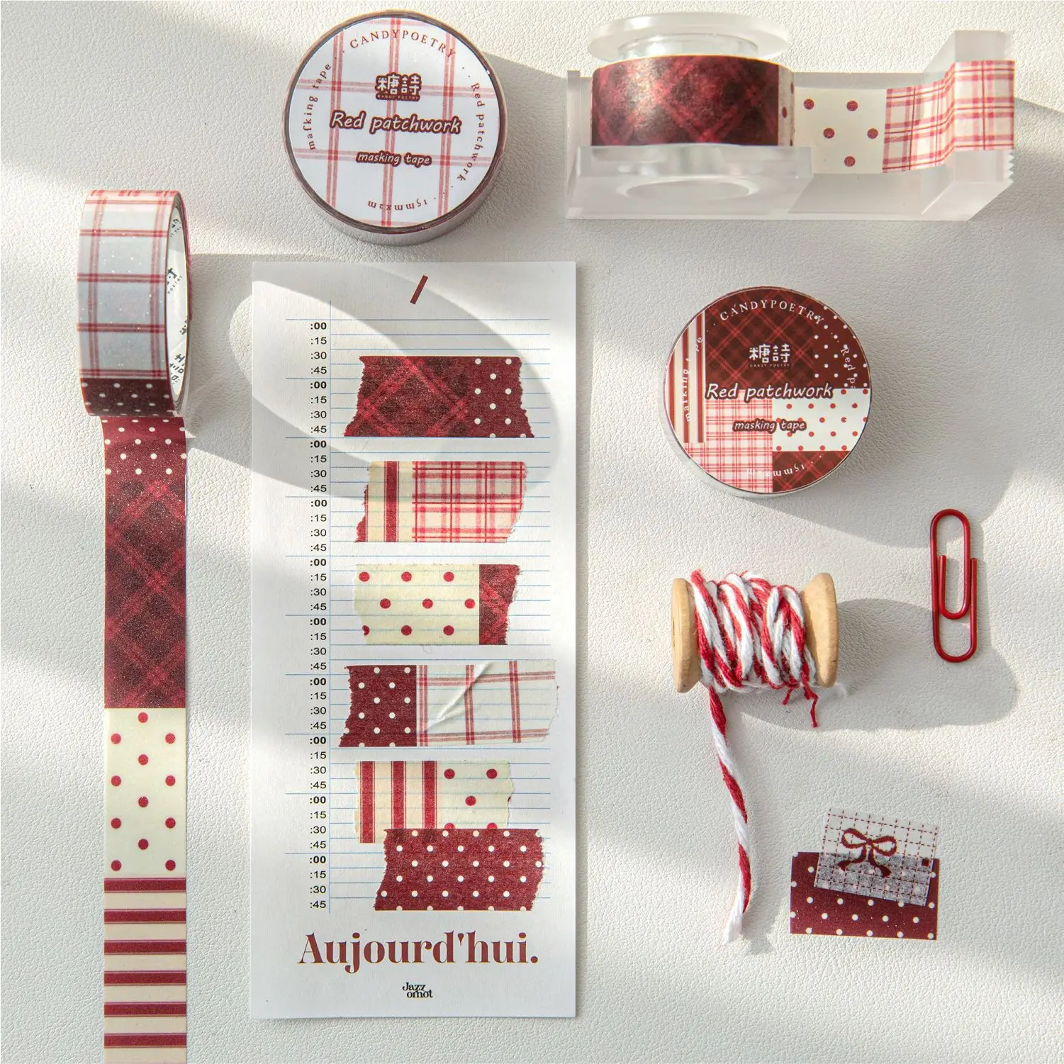 10pcs/lot Decorative Adhesive Tapes Crimson prologue Decorative Scrapbooking pet Japanese Stickers