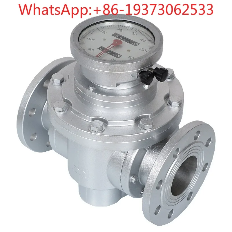 3 Inch LC Gear Flowmeter Flanged Aluminum Alloy Meter Internal Thread Meter Large Flow Digital Display