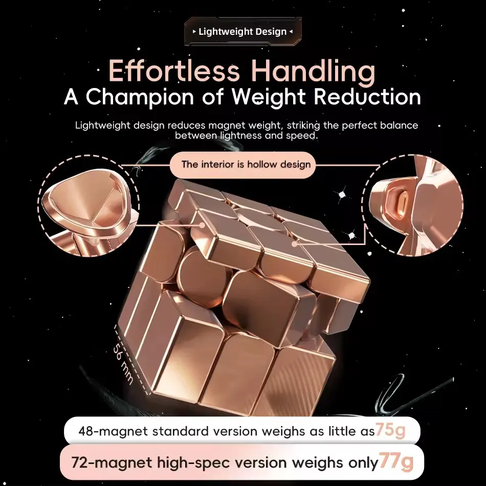 MoYu Mirror V2 3x3 Magic Cube Puzzle Silver Gold Stickers Speed Cubes Professional Learning Toys For Children Gift