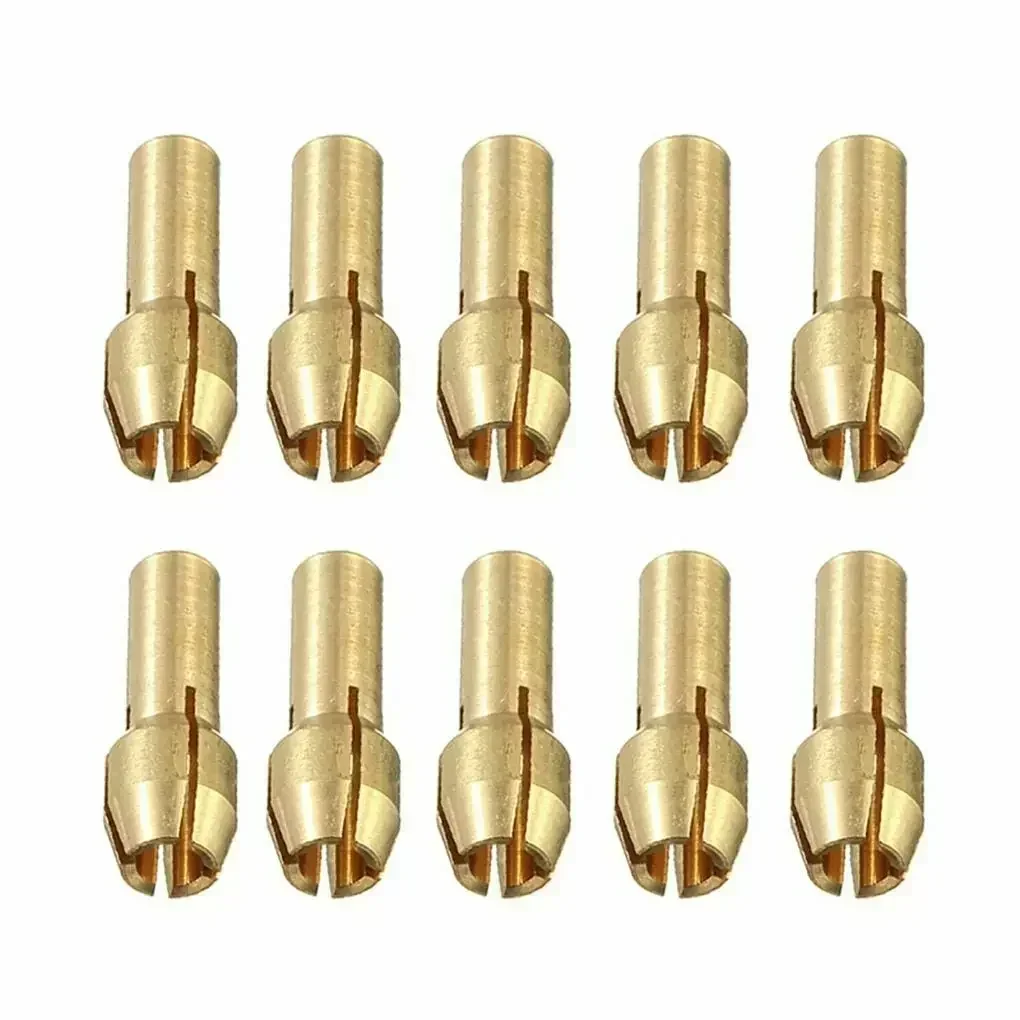 Durável prático mini broca substituir substituição 11 pçs/set acessórios de bronze pinça mandril ferragem peças hobby