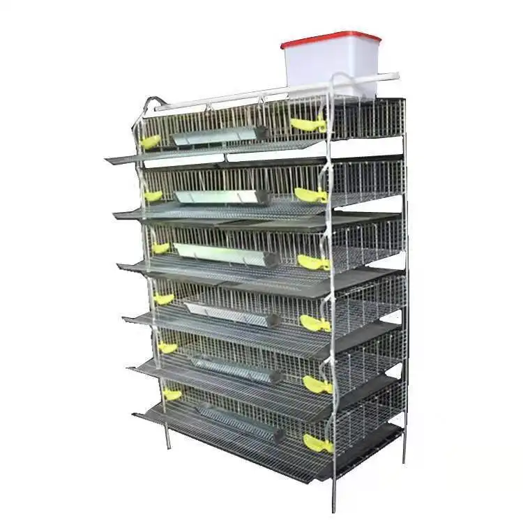 

H Quail Cage Brooder Cage for Laying Hens 6 Floors Automatically Cleaned Manure Breeding Laying Cage Poultry Farm Equipment