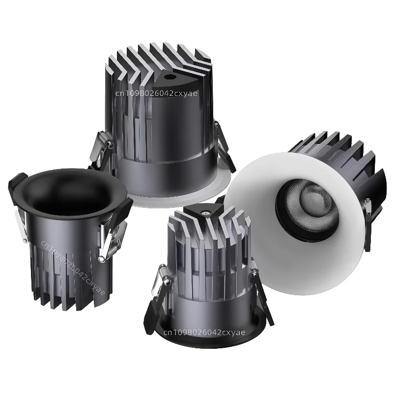 Dimmable LED Downlights, COB Spotlights7W10W12W15W18W20W, Recessed Ceiling Lights, Indoor Lighting for Living Rooms and Kitchens