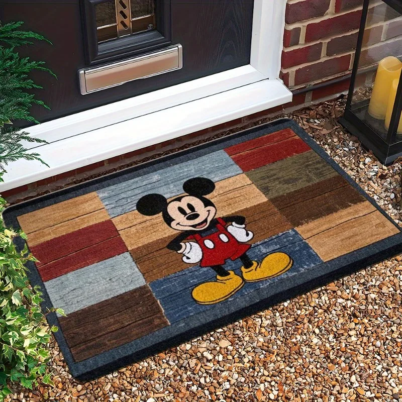 MINISO Disney Doormats Disney Mickey Minnie Fun Style Rugs Floor Mat Living Room Bedroom Carpet Kitchen Corridor Bathroom Carpet
