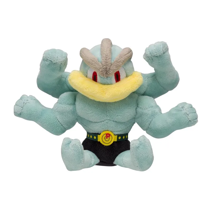 Hi-Q Original Anime Games Pokemon Fit Machoke&Machamp Soft Plush Toy Doll Gift For Child