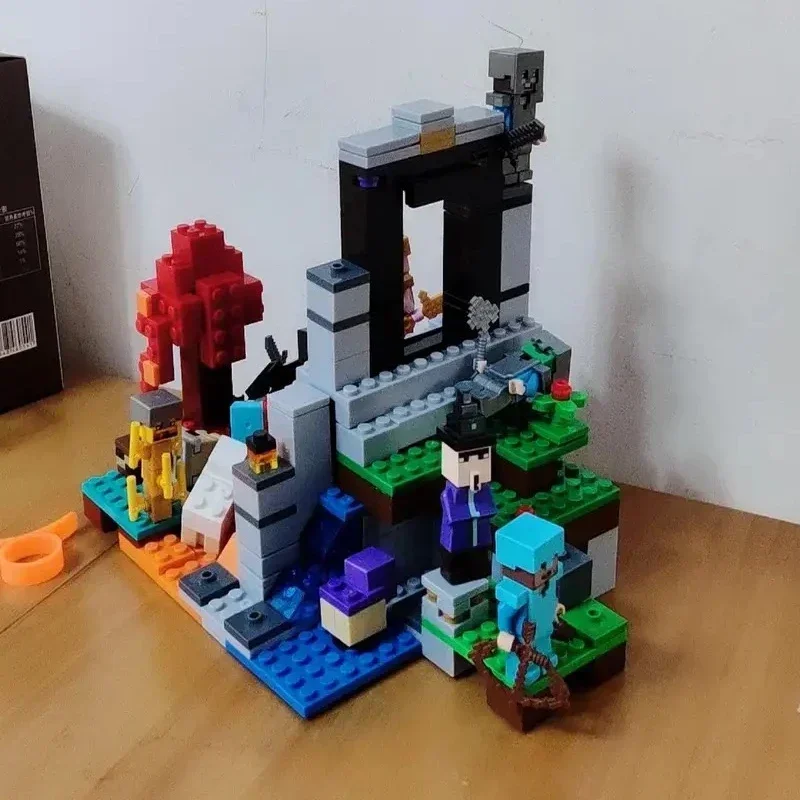 MOC Ruined Portal Building Blocks Model FIT 21172 Bricks Toys for Chilren Gift 322pcs