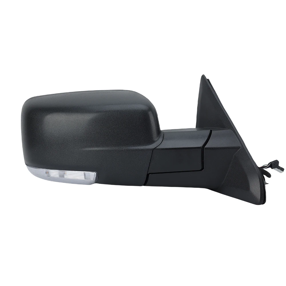 Side Mirror Assembly For Dodge Ram 1500 2013-2018 Textured Black Electric Folding Dual Lamps Dual Insert Door Mirror Accessories