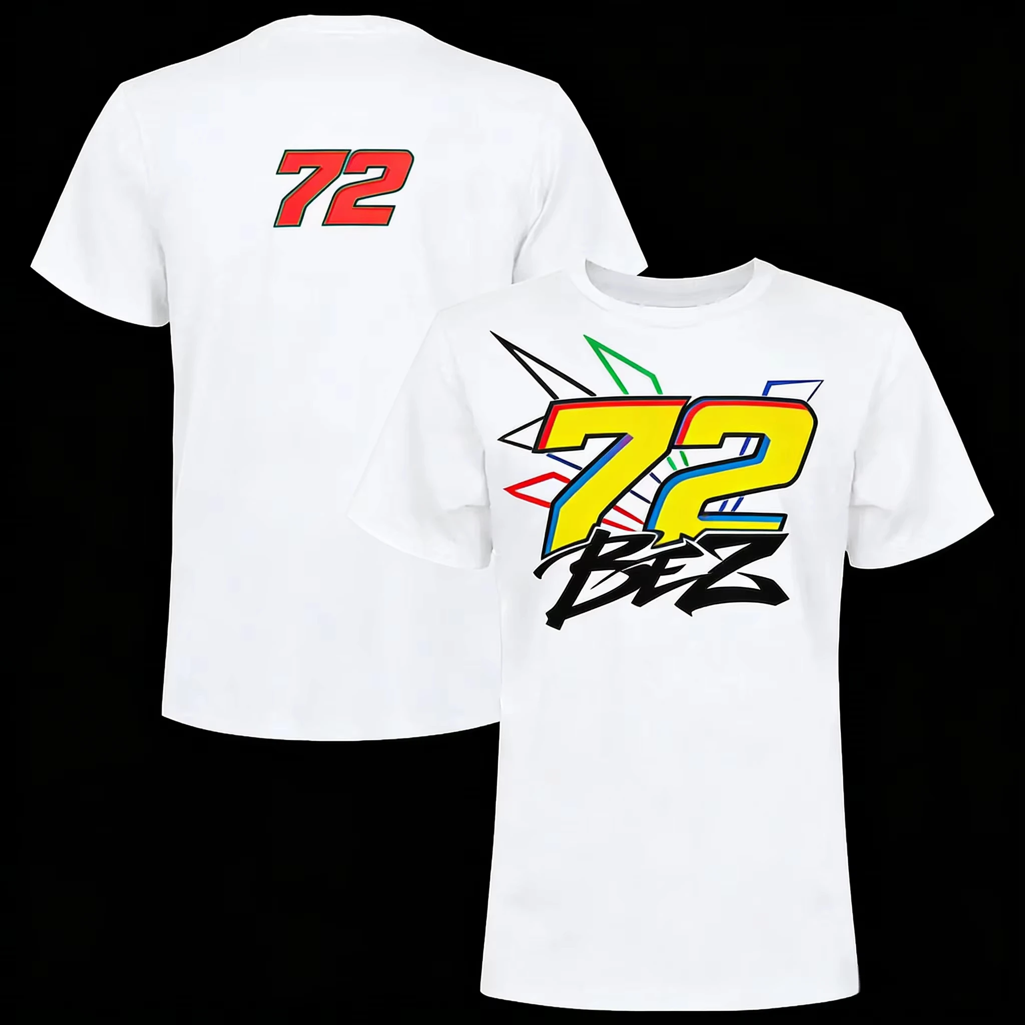 2026 Summer 72 Bez Marco Bezzecchi Graphic Men T-Shirt Oversized Unisex O-Neck Short Sleeve Y2k Popu