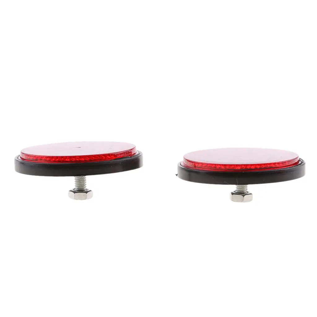 Plastic Round Reflectors Universal Safety Reflector for Dirt Bike Parts ATV Bicycle Luxuries for Motorcycle