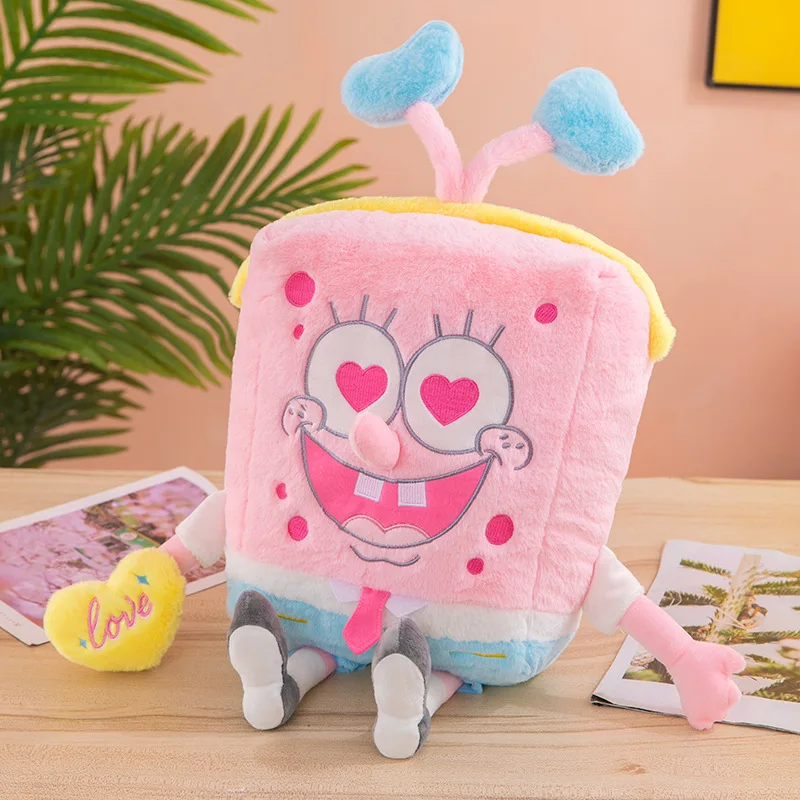 40cm Spongebob Squarepants Patrick Star Pink Kawaii Cartoon Cosplay Stuffed Plush Toys Doll Birthday Gift For Kids Girls Boys