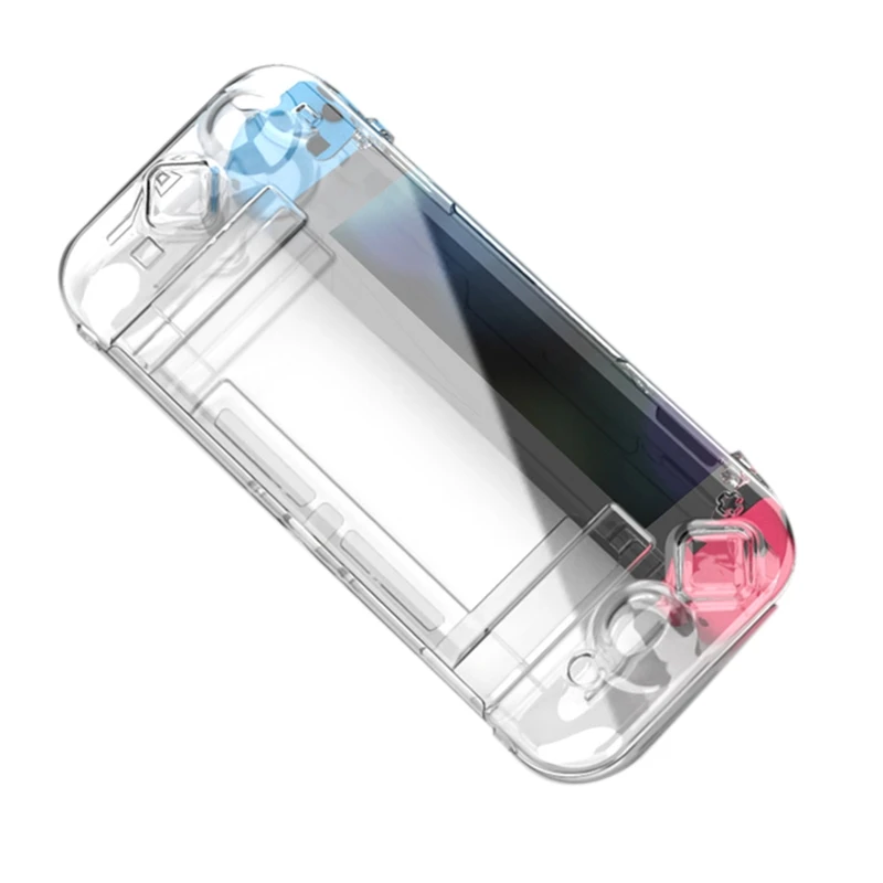 Transparent Protective Cover Hard PC Case Crystal Protection Sleeve Dockable Shockproof Skin Shell for NS Switch Game Console