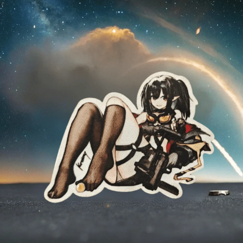 2026 Neuer Anime Taktischer Aufnäher, Taktisches Mädchen-Moralabzeichen, für Kleidung, Hüte, Rucksäcke, Taktische Ausrüstung, mit Klettverschluss