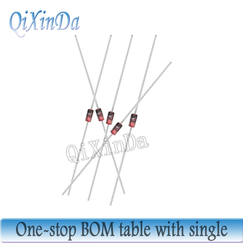 100 buah 1N4148 DO-35 IN4148 dioda pengalih Diode kecepatan tinggi