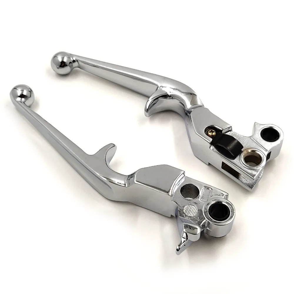 Motorcycle Accessories Brake Clutch Lever For Harley Davidson XL Sportster 883 1200 Softail CHROMED