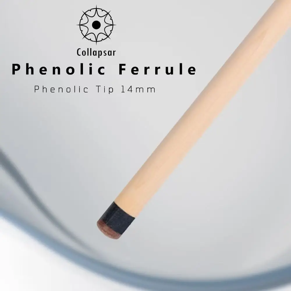 25oz Collapsar Break Cue with 14mm Phenolic Tip - 3-Piece Heavy Hitter Pool Stick