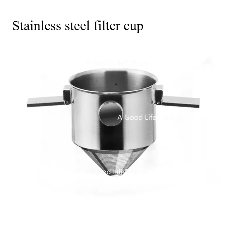 

Applicable To Hand Brewed Coffee Filter Cup Stainless Steel Filter-free Paper Filter Camping Outdoor Folding