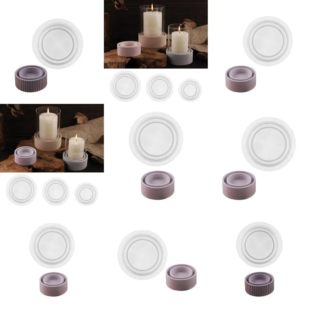 Silicone Crafting Mold Holders Moulds Round Organizers Molds Base Molds Suitable for Hand-Making